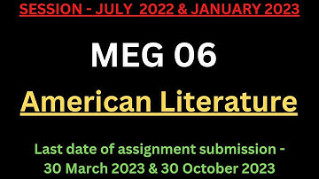 MEG 06 Solved Assignment 2022-23 | MEG 06 Solved Assignment 2023 PDF | MEG 06 Assignment PDF | MEG 6