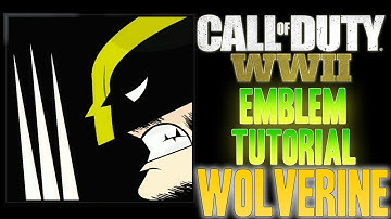 WOLVERINE - Call of Duty COD WW2 WWII ( EASY ) Emblem Tutorial