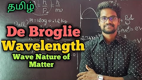 Wave|Nature|Matter|De Broglie|Wavelength|Physics 12|Tamil|MurugaMP
