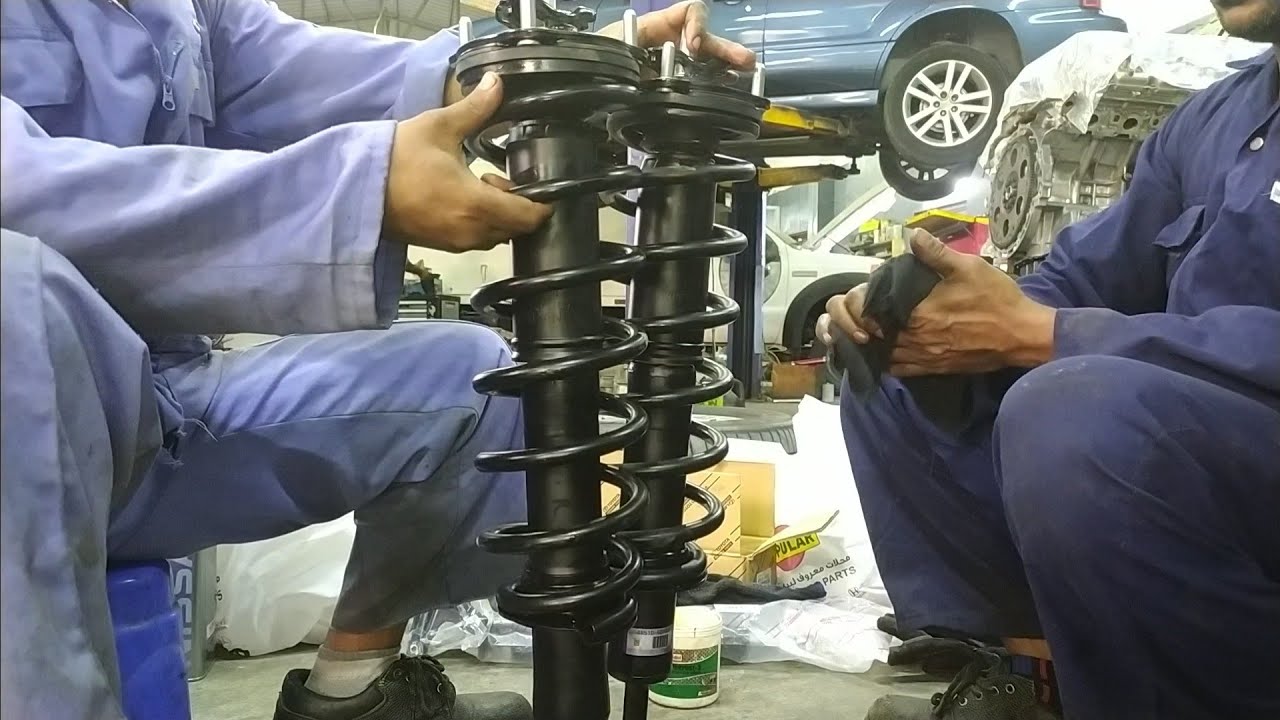 lexus lx 570 hydraulic shock absorber replacement step by step YouTube