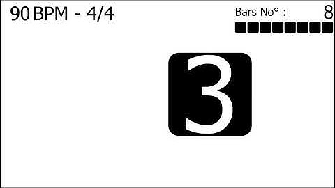 90BPM - 4/4 - Visual Metronome
