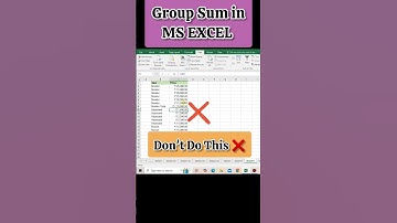 Group Sum in Excel in just 1 seconds 🧭🔥 Magical trick with SUBTOTAL #excel  @learncomputerwithrcs