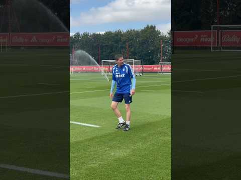Out on the pitch. 👋