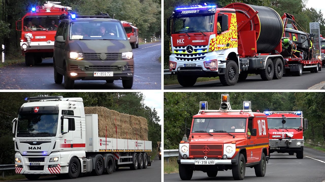 [Alpha Robotics | Tatra TLF Bundeswehr] Einsatzfahrten zur Großübung Eichkater2024 in Celle-Scheuen