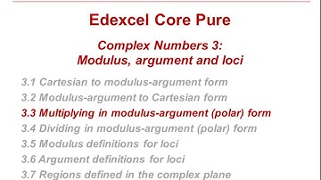 EDX Core Pure: Complex numbers 3-3