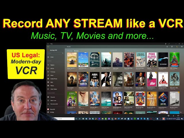 🔴Record ANY STREAM just like a VCR - Legal for home - use featuring PLEX on Synology class=