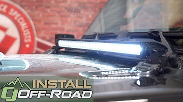 2018-2020 Jeep Wrangler JL: Rough Country 30" LED Hood Light Bar Kit Install
