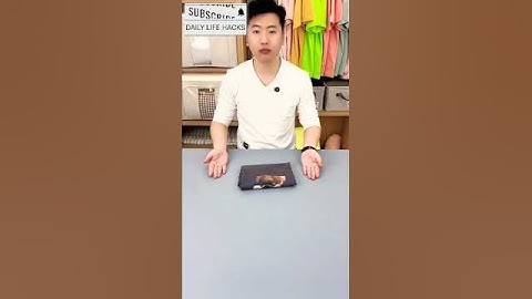 How to fold clothes for travel 40 #youtubeshorts #shorts #foldinghacks