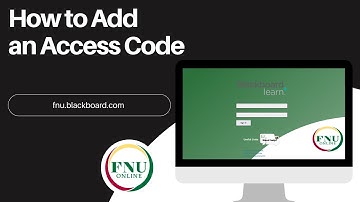 How To Add an Access Code