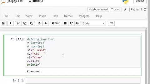 A program to demo string functions: lstrip(), rstrip() in python