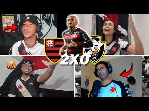 REAÇÕES VASCAINAS E CHORO AO VIVO- FLAMENGO 2X0 VASCO '' UMA VERGONHA ''- CARIOCA 2025- VAMOS RIR KK
