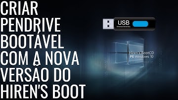 COMO CRIAR PENDRIVE BOOTÁVEL COM A NOVA VERSÃO DO HIRENS BOOT