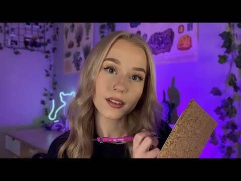 ASMR Interviewing You (Writing Sounds, Soft Spoken)