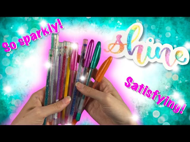 How To: Lettering With GLITTER Gel Pens! (Easy & Fun Tutorial for  Beginners) 