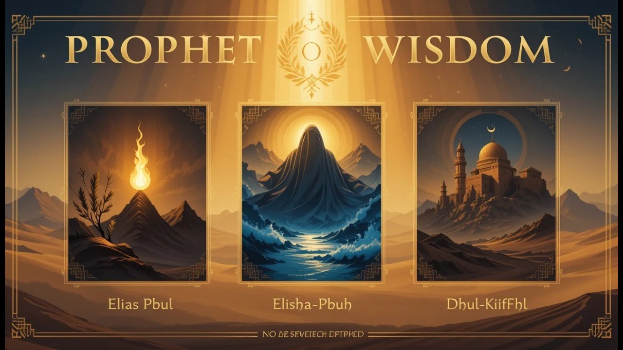 "PROPHETS OF RESILIENCE: Divine Wisdom Through Time""Elias • Elisha • Dhul-Kifl