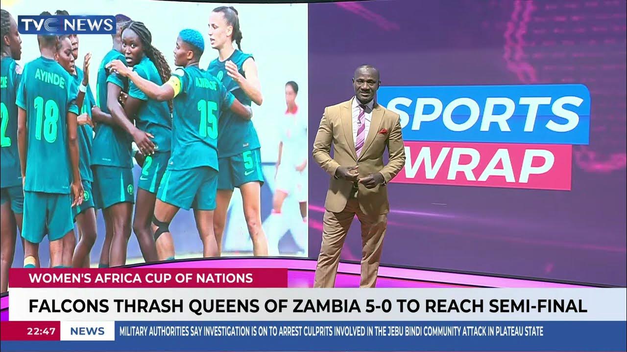 Falcons Thrash Queens Of Zambia 5-0 To Reach Semi-Final