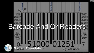 Barcode and QR readers, Computer Science Lecture | Sabaq.pk