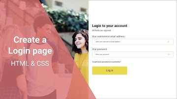 How to create a responsive login page with HTML and CSS