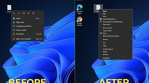 Cách Đưa Menu Chuột Phải Của Windows 10 lên Windows 11