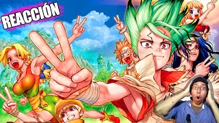 REACCIONANDO A LOS ENDINGS Y AL OPENING DE DR STONE POR PRIMERA VEZ | ENDINGS REACTION | ESPAÑOL