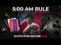 How to change your life with 5 AM Morning routine before 2026 (5AM Rule) #habits #mindset #power 