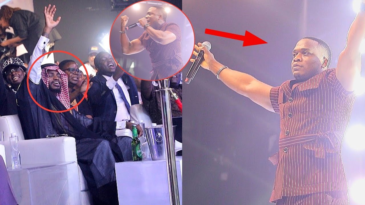 DIAMOND ASHANGAZWA NA UIMBAJI WA LIVE WA JOEL LWAGA / WATU WOTE WANYOOSHA MIKONO JUU