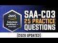 SAA-C03 Practice Questions (2026) | 25 Real Exam Scenarios + Explanations  | Part-1