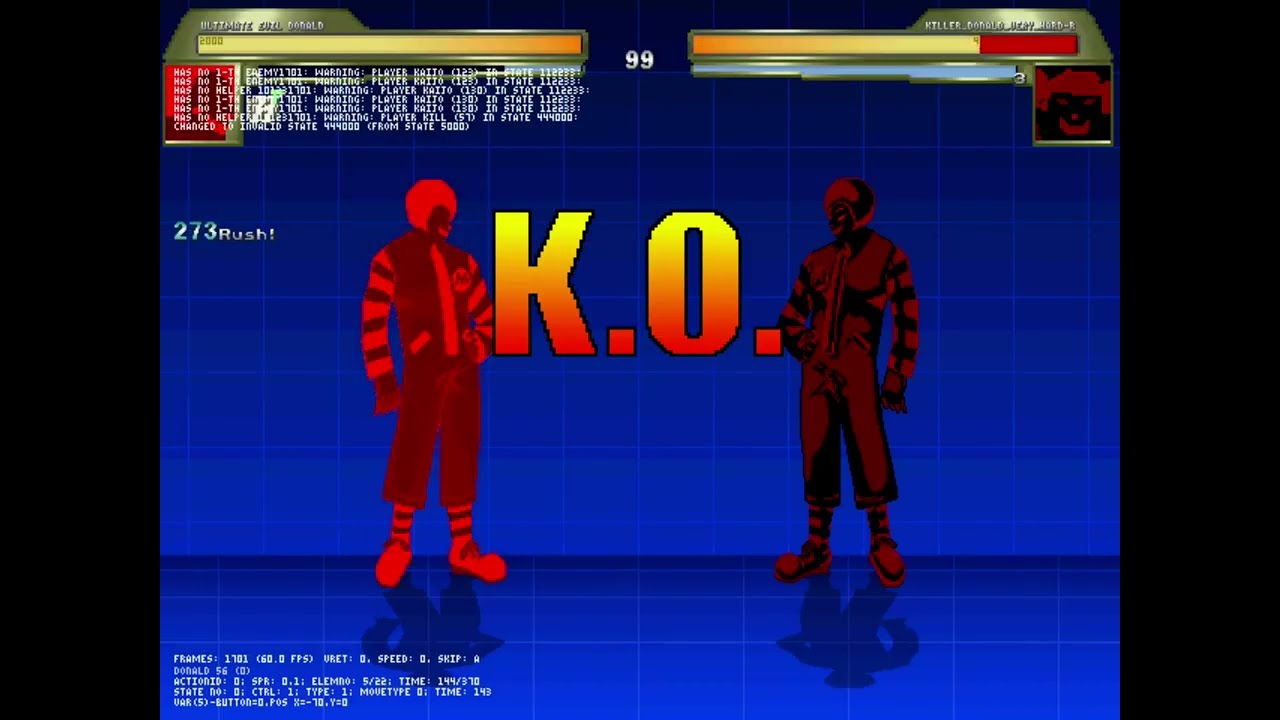 MUGEN Ultimate evil donald (10P) VS Some characters