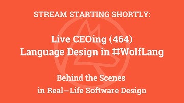 Live CEOing Ep 464: Language Design in Wolfram Language [DateObjects & More WFR Suggestions]