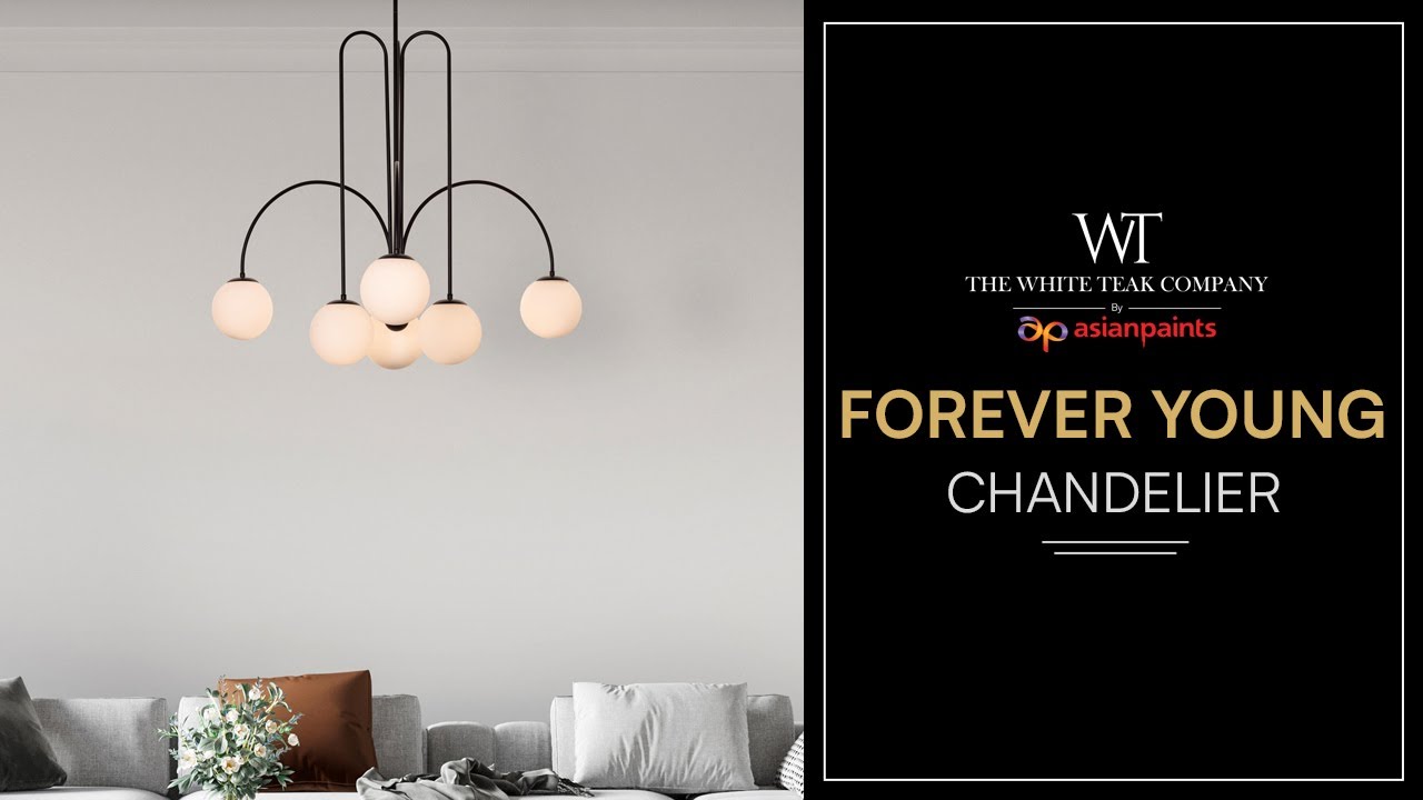 Forever Young Chandelier | White Teak