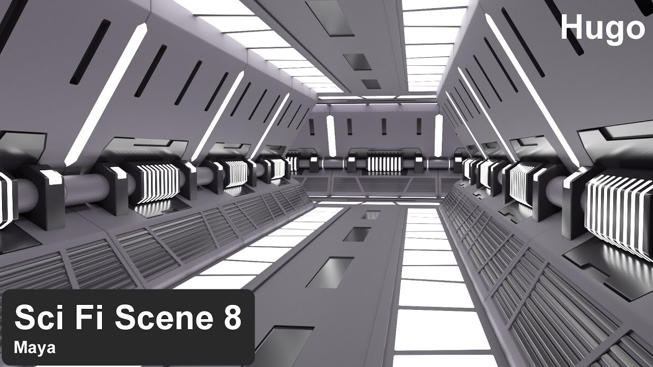 [Maya] Sci Fi Scene 8 - YouTube