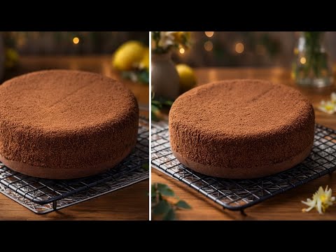 اسبونج كيك البيتي بدون محسنات اسفنجي و هش و بيدوب بالفم