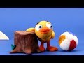 Baby duck stop motion cartoon for children  babyclay