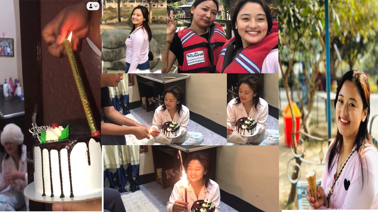 12 am ma birthday cake surprise omg 😱 thank you vai ani bahini, birthday ko din taltalaiya ghumfir 