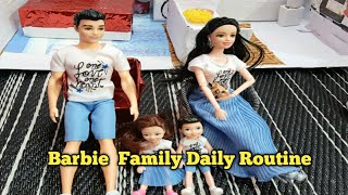 Barbiefamily paly video|Daily Routine of barbie family| play video hindi |part |#Learnwithpriyanshi
