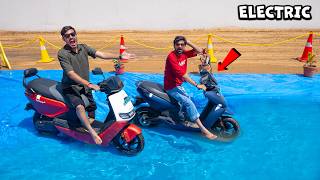 Riding Electric Scooter In Swimming Pool😱| You will be blown away after seeing this