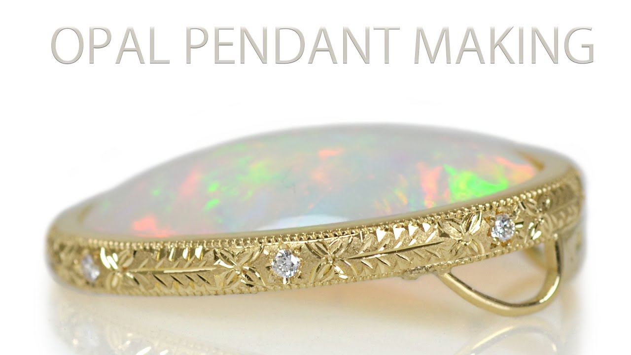 オパールペンダント制作過程