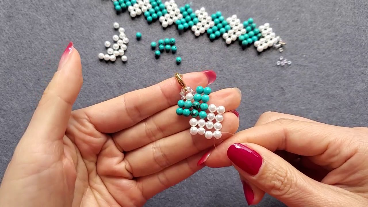 DIY手工串珠 心型手链编织DIY/ DIY bracelet - YouTube