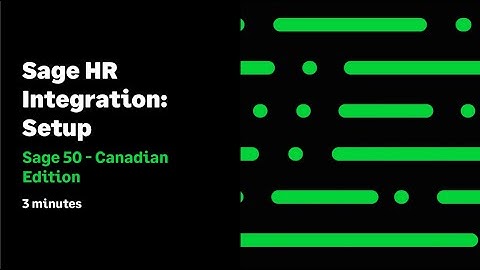 Sage 50 CA - Sage HR Integration Setup