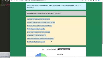 How to make a chart dynamic with input fields in ChartJS 2 | Chart.JS 2.9.x [PART 1/3]