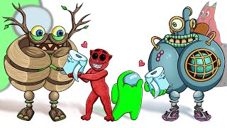 Love, Death and...Wubbox School: Mini Crewmate and Wubbox Kills Co | Among Us Animation