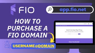 FIO Dashboard | How to Purchase a FIO Domain
