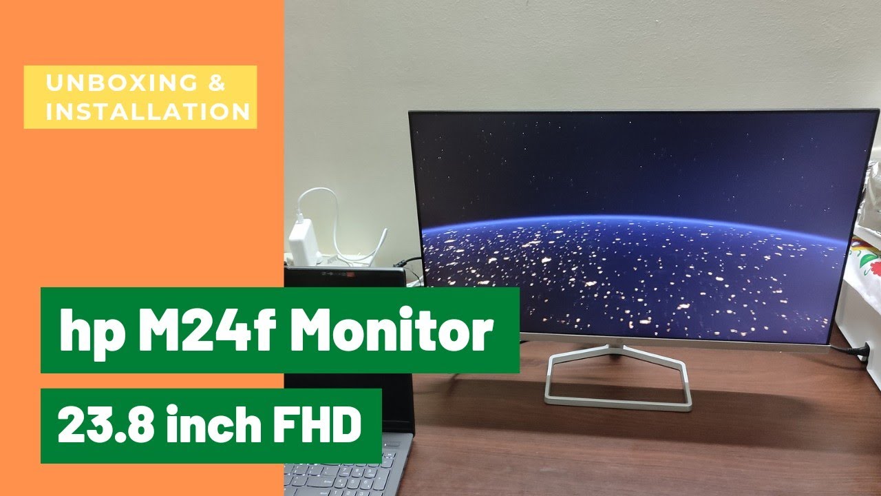 HP M24f 23.8 inch, Diagonal FHD Monitor : Unboxing, Installation & First  impression