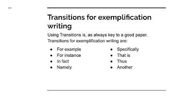 ENG 101- Exemplification Writing Presentation