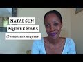 Natal Sun Square Mars | Astrology Aspect Tutorial