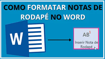 Como mudar o número da nota de rodapé?