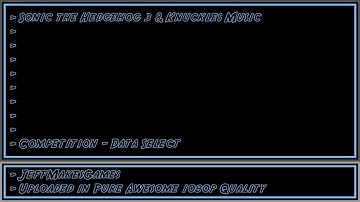 Sonic the Hedgehog 3 & Knuckles Music - Data Select [1080p HD]