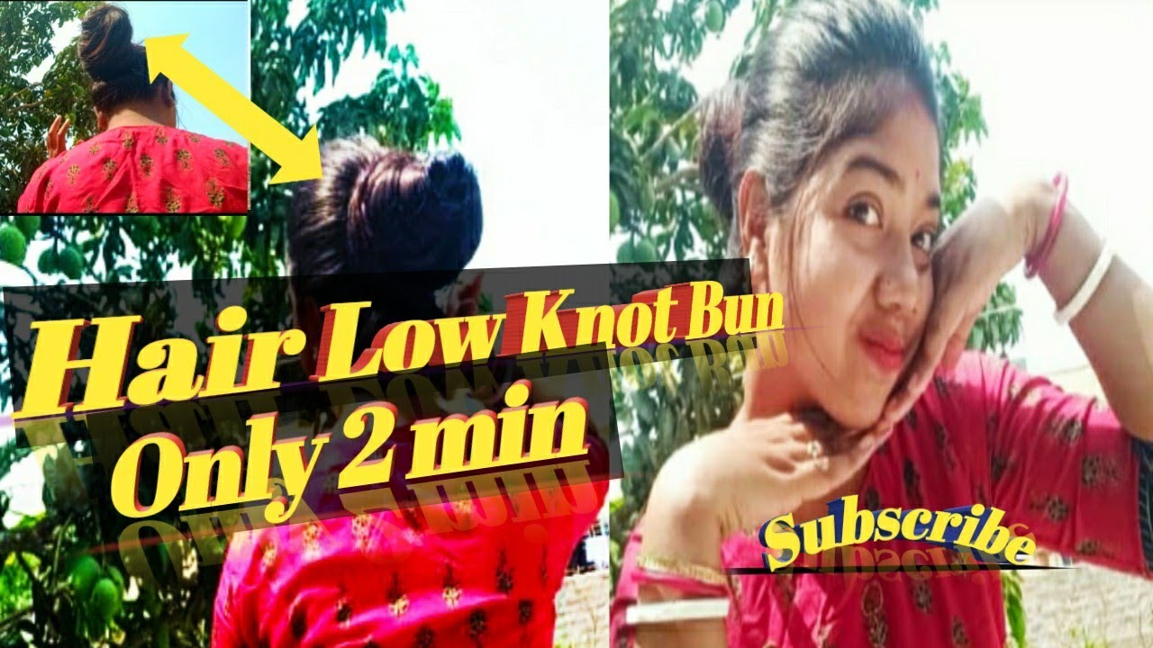 Simple &Easy Long Hair Knot Bun HairstylesHow to do super