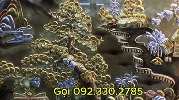 Bức Tranh  đồng " Cội Nguồn Quê Hương " thếp vàng, bạc, đồng đỏ | Đồ Đồng Tường Phát