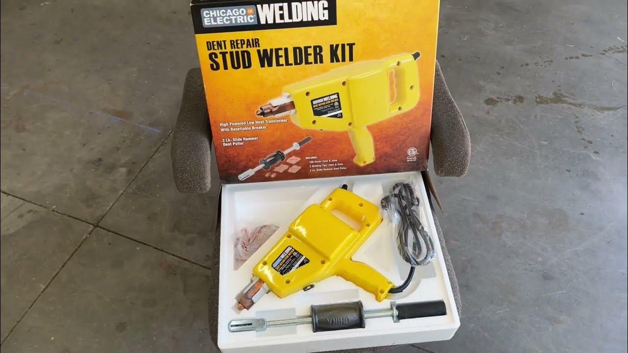 Using the Harbor Freight Stud Welder to Pull Dents - YouTube